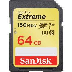 Sandisk Extreme SDXC 64GB UHS-I 150 MB/S