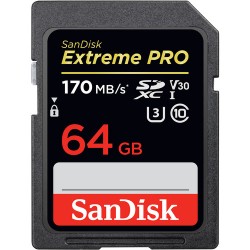 Sandisk Extreme PRO SDXC 64GB UHS-I 170 MB/S