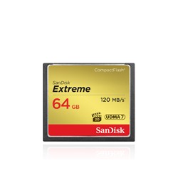 SANDISK COMPACT FLASH EXTREME 64GB 120 MB/S