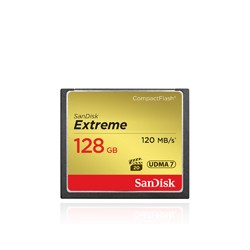 SANDISK COMPACT FLASH EXTREME 128GB 120 MB/S