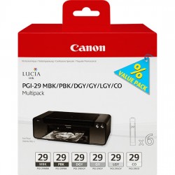 CANON Multipack - 6 cartucce d'inchiostro PGI-29 MBK/PBK/DGY/GY/LGY/CO - PIXMA PRO-1