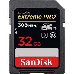 SanDisk Extreme Pro SDHC-SDXC UHS-II - 32GB 300 MB/s - Originale