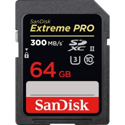 SanDisk Extreme Pro SDHC-SDXC UHS-II - 64GB 300 MB/s - Originale
