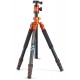 CULLMANN Mundo 525M - Sisteman Ibrido Compatto Treppiede-Monopiede a 4 Sezioni - Arancio