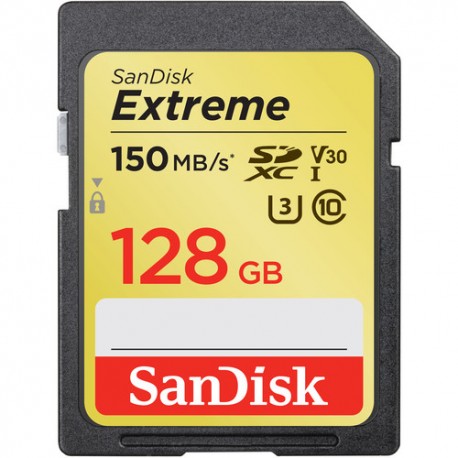 Sandisk Extreme SDXC 128GB UHS-I 150 MB/S