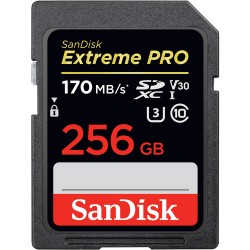 Sandisk Extreme PRO SDXC 256GB UHS-I 170 MB/S